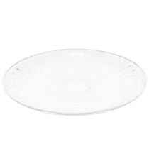 Artikel Deko Teller transparent rund Schale mit Fuß 32cm
