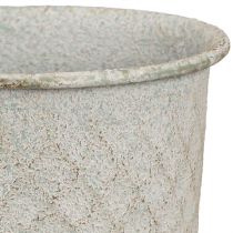 Artikel Pokalvase aus Metall Kelch Vintage Grau Nostalgie Deko Ø10cm H24cm