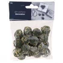 Artikel Pompoms mit Glitter Grün 2,5cm Pompons 2 Beutel – 24 St