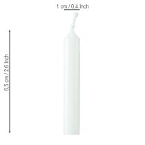 Artikel Puppenkerzen 10mm Wiedemann Kerzen Weiß 65/10 50 St