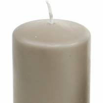 Artikel Pure Stumpenkerze Braun 130/60 Naturwachs Kerze nachhaltig Stearin und Raps
