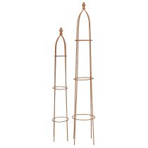 Artikel Rankhilfe Metall Rost Optik Obelisk 69/86cm Set 2St