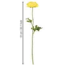 Artikel Künstliche Ranunkel als Einzelblume für elegante und pflegeleichte Dekoration 51cm 3St