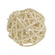 Artikel Rattanball gebleicht Ø4cm 24 St