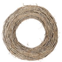 Artikel Dekokranz Zweige Rattan Weiß gewaschen für kreative Gestaltung 50cm