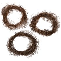 Artikel Rebenkranz Natur Ø15cm 10er Set - Ideal für Herbst-, Weihnachts-, Oster- und Trauerdekoration