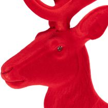 Artikel Dekofigur Hirsch stehend groß Beflockte Weihnachtsdeko 85cm
