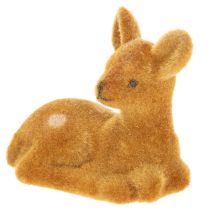 Artikel Deko Rehkitz Figur liegend für Tischdeko 8cm 6St