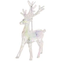 Artikel Rentier Anhänger aus Acryl für Weihnachtsbaum 14cm 4St