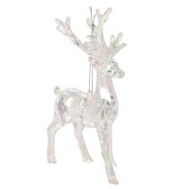 Artikel Rentier Anhänger aus Acryl für Weihnachtsbaum 14cm 4St