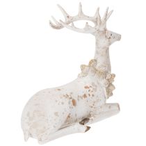 Artikel Dekofigur Hirsch sitzend mit Geweih 30cm