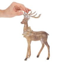 Artikel Dekofigur Hirsch mit Geweih zum Aufstellen Weihnachtsdeko 28cm