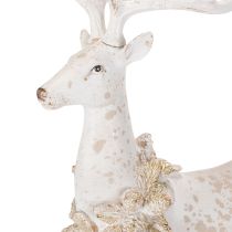 Artikel Dekofigur Hirsch mit Zapfenschmuck für winterliche Dekoration 49cm