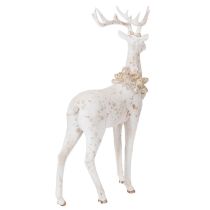 Artikel Dekofigur Hirsch mit Zapfenschmuck für winterliche Dekoration 49cm