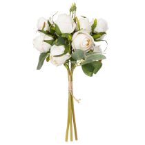 Artikel Kunstblumenstrauß Rosen für stilvolle Tischdekoration 31cm 3St