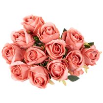Artikel Kunstblume Rose im Bund Langer Stiel 62cm 12St
