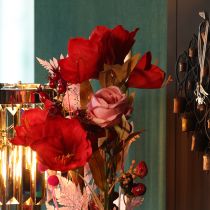Artikel Kunstblume Rose im Bund Langer Stiel 62cm 12St