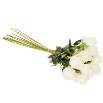Artikel Kunstblume Rose Langer Stiel für Vase 62cm 12St