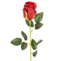 Artikel Künstliche Rose mit langem Stiel Rote Kunstblume 62cm 12St