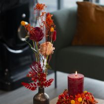 Artikel Künstliche Rose mit langem Stiel Rote Kunstblume 62cm 12St