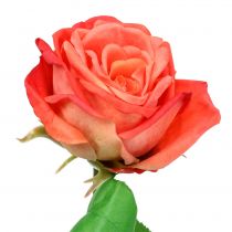 Rose Kunstblume Lachs 67,5cm