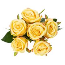 Artikel Rosenstrauß Blumenarrangement für elegante Dekoration im Wohnbereich 44cm 6St