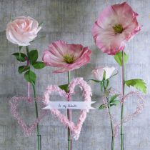 Artikel Kunstblume Rose zum Dekorieren für Wohnräume und Hochzeiten 92cm