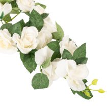 Artikel Künstliche Rosen Girlande mit weißen Blüten für Dekoration 170cm
