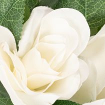 Artikel Künstliche Rosen Girlande mit weißen Blüten für Dekoration 170cm