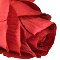 Artikel Rosenzweig Seidenblume Künstliche Rose Rot 72cm