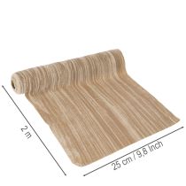 Artikel Tischläufer Samtband Crushed Velvet 25cm 2m