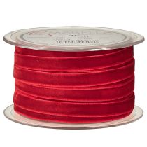 Artikel Samtband Dekoband Velvet Band Rot 10mm 20m