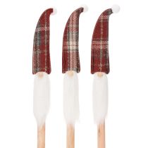Artikel Weihnachtswichtel Deko Stecker Nikolaus mit Filzmütze 58cm 6St