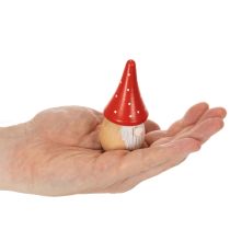 Artikel Mini Wichtel Figur Fliegenpilz Tischdekoration 10cm 6St