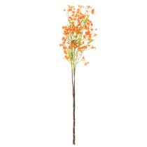 Artikel Kunstblume Orchideenzweig Orange filigran Raumdeko 110cm 3St
