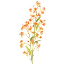 Artikel Kunstblume Orchideenzweig Orange filigran Raumdeko 110cm 3St