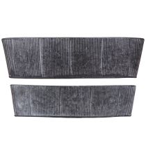 Artikel Schale Oval Metall Schwarz Grau Vintage 32,5/37cm Set 2St