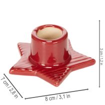 Artikel Sternförmiger Kerzenhalter für Stabkerzen Advent und Weihnachten 8cm 2St