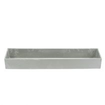Artikel Schale eckig Grau 41,5cm x 10,5cm H5cm