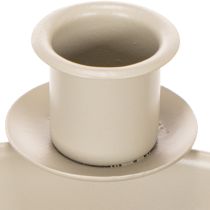 Artikel Kerzenschale mit 4 Haltern Adventskranz modern Beige 15cm