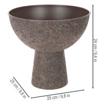 Artikel Pflanzschale auf Fuß rund Moderner Übertopf 25cm