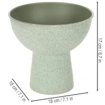 Artikel Pflanzschale auf hohem Fuß modern rund 18cm
