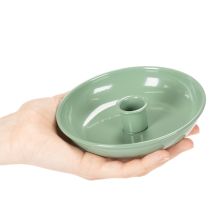 Artikel Kerzenständer Metall grün dekorativ für Tafelkerzen 13cm