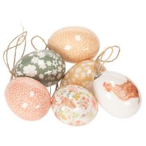 Artikel Ostereier Anhänger als Deko Ideen Charmante Osterdeko Accessoires 6cm 6St