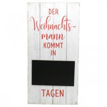 Artikel Dekoschild zum Hängen Weihnachtsmann Holzdeko Tafel 30×60cm