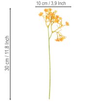 Artikel Künstliches Schleierkraut orange Zweig für Blumenarrangements 30cm 10St
