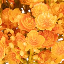 Artikel Künstliches Schleierkraut orange Zweig für Blumenarrangements 30cm 10St