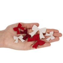 Artikel Dekoschleife Mix Streudeko Weihnachten und Basteln 5cm 48St