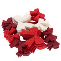 Artikel Dekoschleife Mix Streudeko Weihnachten und Basteln 5cm 48St