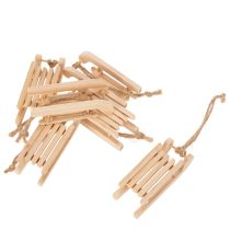 Artikel Deko Schlitten zum Aufhängen für Weihnachtsbaum 6cm 6St
